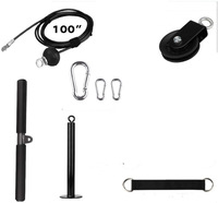 Système d'attache de machine à câble KaraQoton HT-2210 DIY pour l'entraînement de force des biceps/glutes/triceps – Équipement de gym à domicile