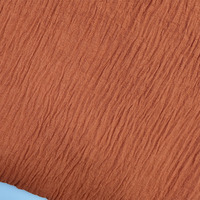 Tissu en crêpe teint CEY 160 g/m² personnalisé, 100 % polyester, tissu tissé recyclé GRS pour vêtements islamiques musulmans