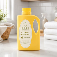 Lessive en poudre ou liquide personnalisée en verre carré jaune pâle, capsules de lessive, produits de nettoyage parfumés