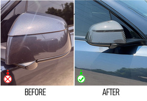 ฝาครอบกระจกมองข้างคุณภาพสูง ขายดี รุ่นพอดีกับรถยนต์เทสล่า จูนิเปอร์ โมเดล Y ปี 2025 อุปกรณ์ตกแต่งภายนอก สีคาร์บอนไฟเบอร์ - Product Image 4