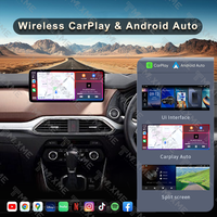 Maisimei Cadre d'autoradio 12,3 pouces en promotion pour MAZDA 2016-2020 CX-9 NOIR UV Kits de cadre de navigation automobile avec câble
