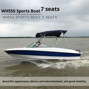 <span class=keywords><strong>Bateau</strong></span> de sport en fibre de verre, gonflable à grande vitesse, de course, de pêche, de luxe, 7 places, de loisirs - Product Image 3