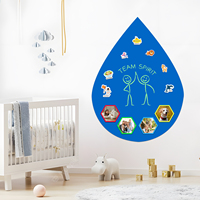 Tableau blanc magnétique Tableau autocollant mural pour enfants Tableau effaçable Tableau blanc de bureau pour maternelle