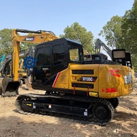 Excavatrice d'occasion d'origine Sany Heavy Industry, modèle Sany SY135C Pro, en bon état et offrant un excellent rapport qualité-prix