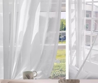 Voilages économiques sur mesure pour projets commerciaux – Rideaux en tulle blanc uni pas chers en gros
