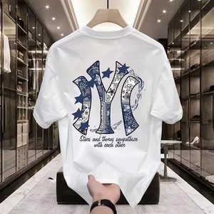 เสื้อยืดผู้ชายแบบสั่งทำพร้อมพิมพ์โลโก้ ออกแบบกราฟิก ตัวอย่างพร้อมส่งภายใน 24 ชม. รับผลิตเสื้อยืดคอกลมโอเวอร์ไซส์ผ้าฝ้ายเปล่าสำหรับสตรีทแวร์ - Product Image 4