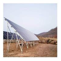 Support de montage au sol pour panneaux solaires photovoltaïques en zinc-aluminium-magnésium/acier, léger, résistant aux UV et à faible entretien, système 25 ans