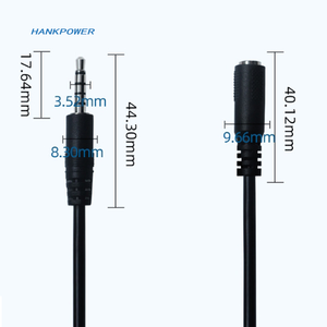 Câble stéréo 1m AUX 5 pôles 3.5mm mâle femelle 5 fils étain sur la queue lecteur de voiture casque d'ordinateur câble audio Tv - Product Image 6