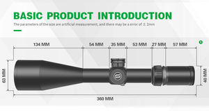 스피나 광학 아이언 클로 4-24x56 SFP 장거리 범위 30mm 튜브 FMC 긴 눈 릴리프 망원경 조준경 사냥 - Product Image 5