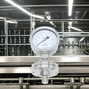 Ứng dụng chung 100mm dụng cụ đo khí kín màng đồng hồ đo áp suất