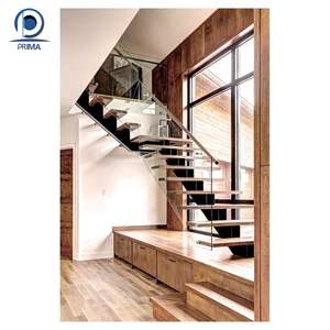 PRIMA <span class=keywords><strong>Escalier</strong></span> en marbre de pierre Escaliers droits Usine Support de quille d'intérieur personnalisé <span class=keywords><strong>Escalier</strong></span> en bois de maison moderne de luxe - Product Image 3