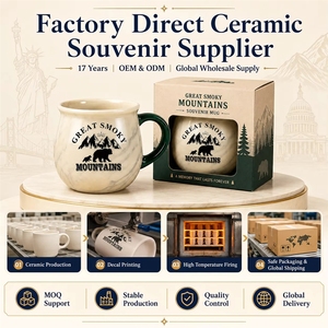 Tasse souvenir en céramique du Parc National des Grandes Montagnes Fumées d'Amérique, fabricant, usine, personnalisation OEM ODM - Product Image 6