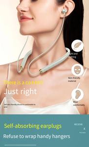 หูฟังบลูทูธ TWS รุ่นใหม่ ปี 2024 สำหรับเล่นกีฬา กันน้ำ ตัดเสียงรบกวน สเตอริโอ พร้อมสายคล้องคอ สีน้ำเงิน - Product Image 6