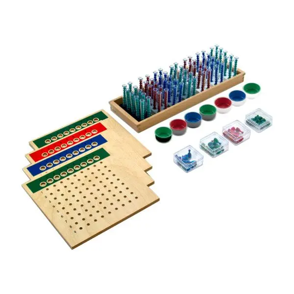 Montessori Early Learning Lehrmittel Holz Lernspiel zeug für Kleinkinder Montessori Mathematics Long Division