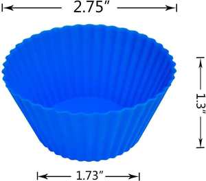 Moule de Cuisson Rond en <span class=keywords><strong>Silicone</strong></span> pour Muffins et Cupcakes, Ustensiles de Cuisine Maison pour la Décoration de Gâteaux - Product Image 3