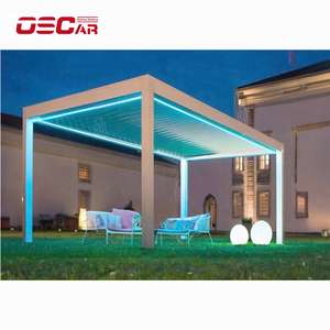 Panneau de toit Ory Lattes réglables Pergola bioclimatique Jardin Patio Cour Persienne étanche à la pluie Gazebo en aluminium Pergola alternative - Product Image 1