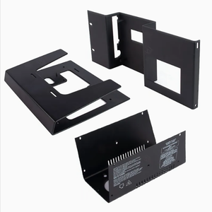 ขายึดโลหะสีดำพร้อมช่องเจาะสี่เหลี่ยมและคุณสมบัติแบบแท็บ - Product Image 4