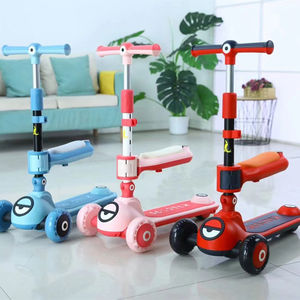Nouvelle arrivée, trottinette pour enfants <span class=keywords><strong>Rocket</strong></span>, poignée à barre de poussée, 3 grandes roues, siège pliable, vente en gros, jouet pas cher, adultes, enfants, roue en PU - Product Image 4