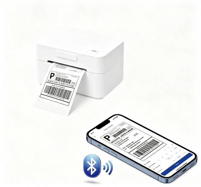 Label Printer Thermal Label Printer Shipping Label Printer Express Warehouse Use With Usb+blue Tooth