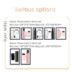 Banque d'alimentation multifonctionnelle avec support Parapluie automatique pliable Cadeau de mariage pour les invités Coffret cadeau d'entreprise unique de luxe idéal - Product Image 5