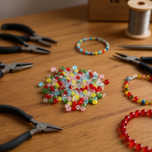 Perline Ilan Abalorios 6mm Multicolore 15g per Creazione di Gioielli - Product Image 3