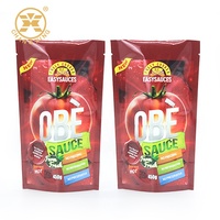 Conception personnalisée en plastique piment sauce sachet emballage matériel