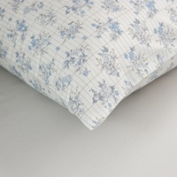 Funda de Almohada Rectangular de Alta Calidad con Fibra de Plata, Diseño Vintage Bordado con Motivos Naturales, Algodón Orgánico y Seda, para Hospital y Hogar