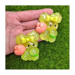 Charmes lumineux de grande taille 57 mm, <span class=keywords><strong>lapin</strong></span> cabochon, fournitures artistiques, bricolage, boucles d'oreilles, résine, décoration artisanale, cadeau <span class=keywords><strong>fait</strong></span> <span class=keywords><strong>maison</strong></span>, décoration de coque de téléphone - Product Image 6