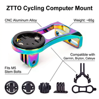 ZTTO MTB Fahrrad Aluminium-Legierung Computerhalterung Kamera-Lichthalterung für Garmin Mountain-/Rennrad - Leichtgewichtig Einfach zu Montieren