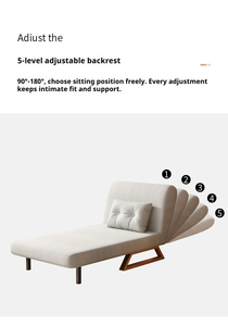 Sofá Cama Convertible Plegable Económico, Silla de Piso, Sofá Cama Tipo <span class=keywords><strong>Chaise</strong></span> <span class=keywords><strong>Longue</strong></span> con Estructura de Acero, Sofá Cama para Cine en Casa para Villa - Product Image 4