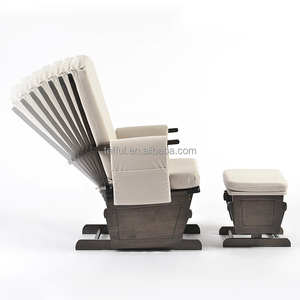 Decoración para cuarto de bebé, silla mecedora blanca para bebé, silla de lactancia. - Product Image 2