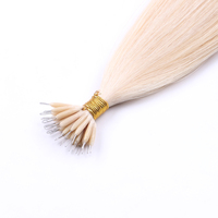 Extensions de cheveux Remy de couleur personnalisée au prix d'usine, cheveux russes en orange et gingembre, pointe nano, disponibilité en gros