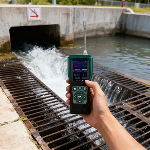Détecteur de gaz portable de dioxyde de chlore (ClO2) avec pompe, moniteur de gaz portable pour le traitement et la désinfection de l'eau, 0-20 ppm - Product Image 1