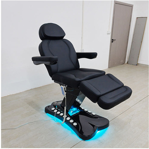 Cama de Spa Facial Médica de Alta Calidad en Oro Rosa, Muebles de Salón de Belleza, Cama de Terapia de Belleza Eléctrica Reclinable de 3 Motores - Product Image 5