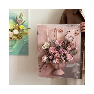 Rosa Eterna Hecha a Mano, Decoración de Pared 3D para el Hogar y el Dormitorio, Adorno de Flores Secas, Regalo de Alta Gama para Amigos - Product Image 1