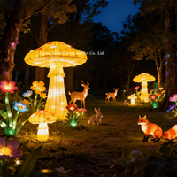 Märchenwald-Laternen-Set LED Tier- und Pflanzen-Festival-Laternen für Erntedankfest, Weihnachten, Abschlussfeier, Kinderveranstaltungen, Gartendekoration