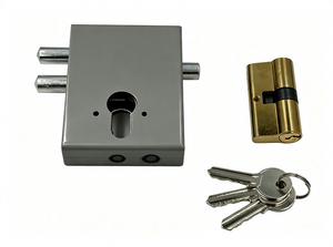 Professioneller <span class=keywords><strong>GLORA</strong></span> Ultra Zylinderschloss Messingzylinder 70mm Backset 3 Schlüssel Eisen Ultimative Sicherheit Tür Tor Fabrikpreis - Product Image 3