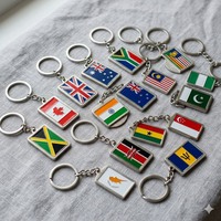 Sojagy 2026 Vente Chaude Porte-clés en Alliage de Zinc Émail Souple 3D avec Drapeau Personnalisé pour Articles Cadeaux Souvenirs Nationaux