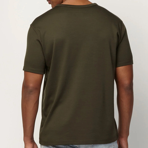 Interlock girocollo t-shirt da <span class=keywords><strong>uomo</strong></span> in <span class=keywords><strong>lana</strong></span> Merino da <span class=keywords><strong>uomo</strong></span> t-shirt a manica corta estiva da <span class=keywords><strong>uomo</strong></span> t-shirt - Product Image 3