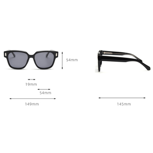 Black Glasses Customized Logo Square <b>Frame</b> Sunglasses 2026 Uv400 Sunglasses Bulk Personalized Pc Sunglasses - Product Image 5