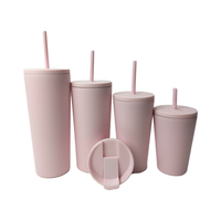 Gobelet isotherme à double paroi avec couvercle et paille, 12oz, 16oz, 20oz, 24oz, tasse de voyage sous vide, personnalisable avec logo