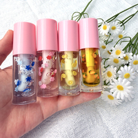 Huile à lèvres de luxe en gros 6ML avec étiquette et emballage personnalisés, hydrate en profondeur les lèvres sèches, mini huile à lèvres portable