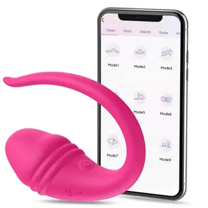 XIAER Vibrator G Spot Wanita Remote Control, kontrol aplikasi Masturbator celana dalam wanita dapat dipakai Vibrator melompat telur