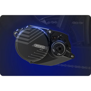 Vélo électrique GCB-1 bleu glace pour transmission à 9 vitesses, fourche à suspension Suntour, freins à disque hydrauliques, batterie 36V, 80 E-bike bleu glace - Product Image 2