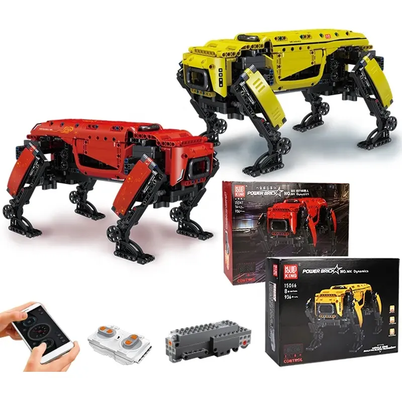 MOULDKING 15066 Technical Robot 936PCS RC Boston Dynamics Big Dog Model AlphaDog Building Blocks Bricks For Kids Gifts