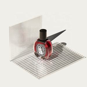 Tablero transparente acrílico con efecto de ondulación de agua a rayas, Cosméticos simples, accesorios de tiro para decoración de uñas para posar, tablero de <span class=keywords><strong>fondo</strong></span> - Product Image 6