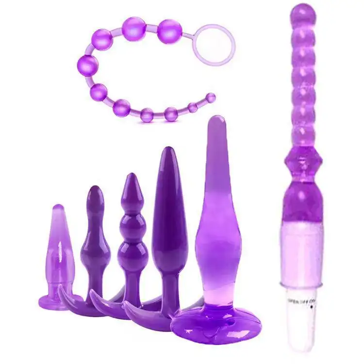 Posteriore sesso anale bottum plug dildo vibratore in silicone prostata perlina donna uomo coppia sexy giocattolo set più strumenti di sesso SM