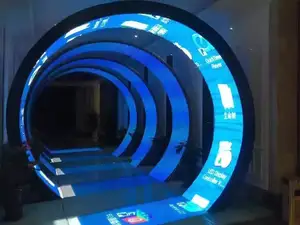 P2.5 Curved Flexible Led Display Screen P3p4p2p1.875 Flexible Led Display Panels Round Led Screen For Advertising