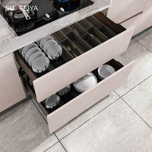 Sofeyia Personnalisé PVC Bois Armoires de Cuisine MDF Évier Dosseret Robinet Tiroir Glissière pour Dubai Villas Menuiserie Fabricants - Product Image 5