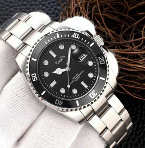 Montre de luxe pour homme avec logo personnalisé, mouvement à quartz en acier inoxydable, étanche 3 ATM, cadran à aiguilles 40 mm, March <span class=keywords><strong>Expo</strong></span> 2026 - Product Image 3